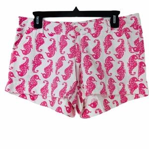 Preppy Girl pink seahorse cotton shorts 4
